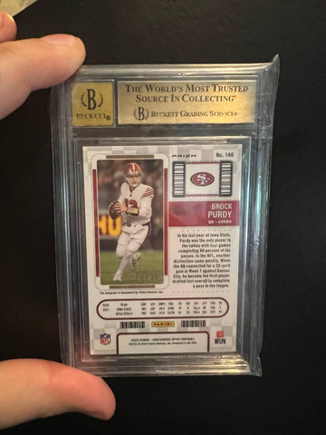 2022 Brock Purday Contenders Optic Green Pulsar Autograph