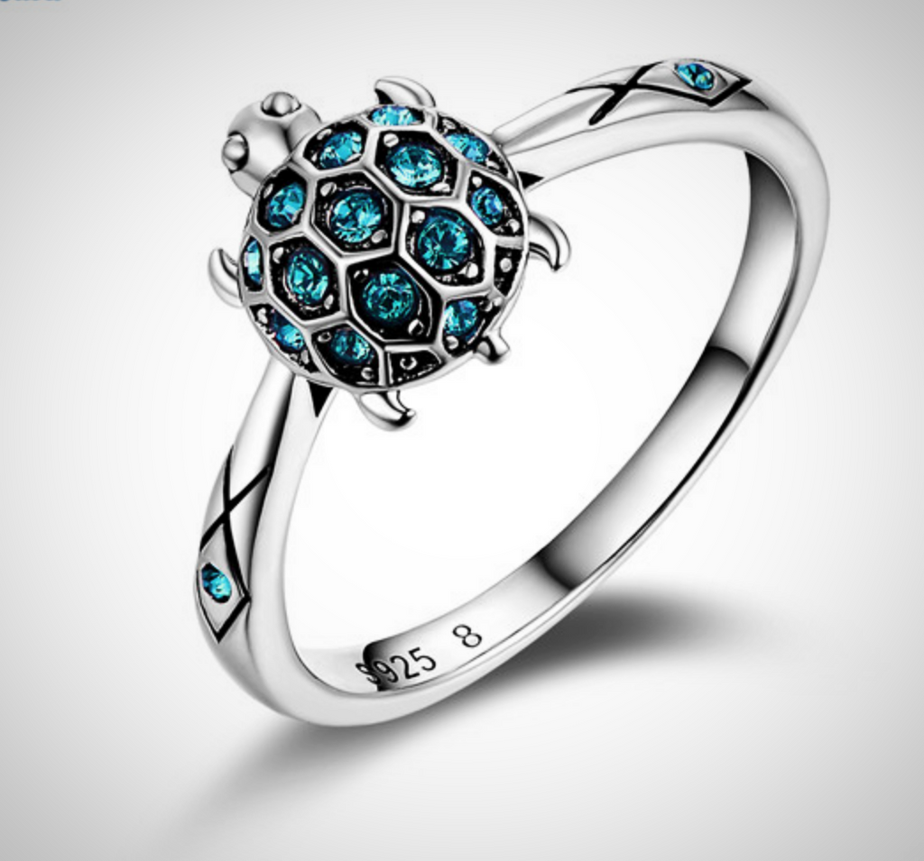 Swarovski turtle deals ring