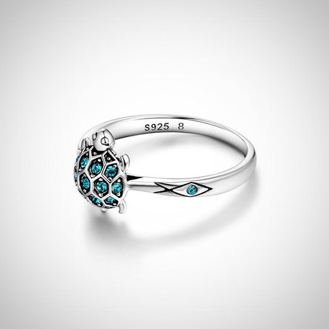 Swarovski Crystal Turtle Ring